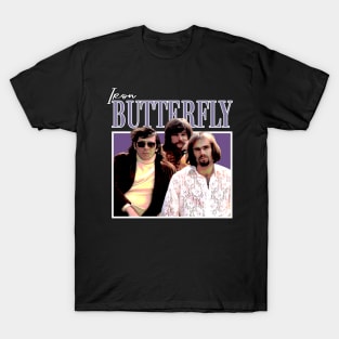 Cinematic Metal Soundwaves Butterfly Vintage Scenes Tee T-Shirt